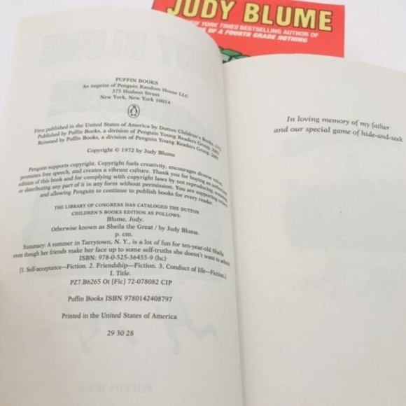 Judy Blume Book Lot of 4 Fudge and Sheila Paperbacks - Picture 6 of 10